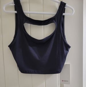 Lululemon LA front cutout crop tank